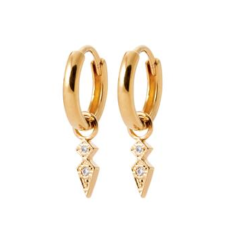 Créoles plaqué-or 750/000 3 microns oz 2643210