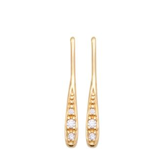 Boucles d'oreilles plaqué-or 750/000 3 microns oz 2596810