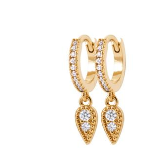 Créoles plaqué-or 750/000 3 microns oz 2638410