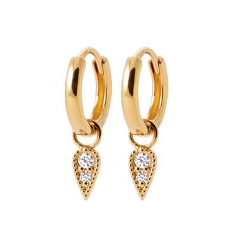 Créoles plaqué-or 750/000 3 microns oz NKO3010