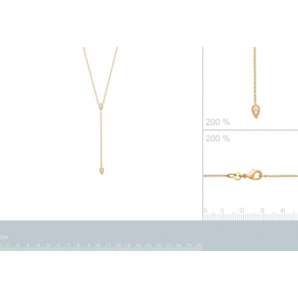Collier plaqué-or 750/000 3 microns oz 973559