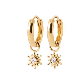 Créoles plaqué-or 750/000 3 microns oz NKO3110