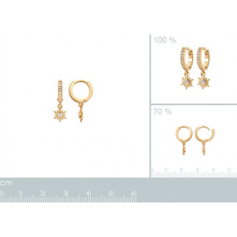Créoles plaqué-or 750/000 3 microns oz 2638010