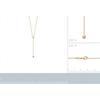 Collier plaqué-or 750/000 3 microns oz 973550