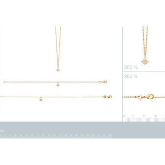 Collier plaqué-or 750/000 3 microns oz 97355245
