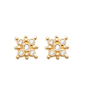 Boucles d'oreilles plaqué-or 750/000 3 microns oz 2598210