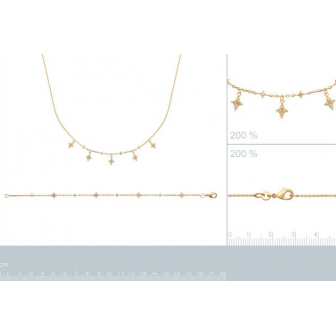 Collier plaqué-or 750/000 3 microns oz 97359345