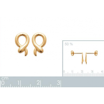 Boucles d'oreilles plaqué-or 750/000 3 microns 2589000