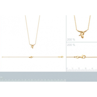 Collier plaqué-or 750/000 3 microns 921868