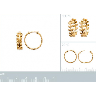 Créoles plaqué-or 750/000 3 microns 2644400