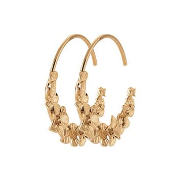 Créoles plaqué-or 750/000 3 microns NKO9400