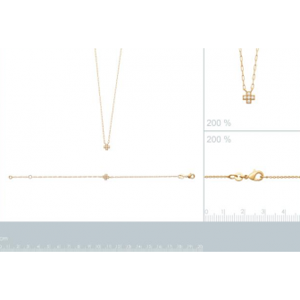 Collier plaqué-or 750/000 3 microns oz 97350645