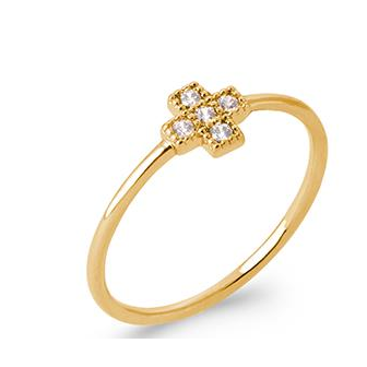 Bague plaqué-or 750/000 5 microns oz 2917310