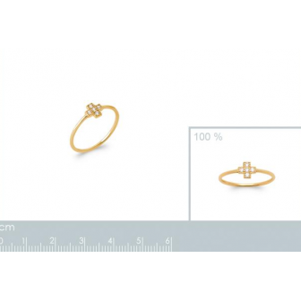 Bague plaqué-or 750/000 5 microns oz 2917310