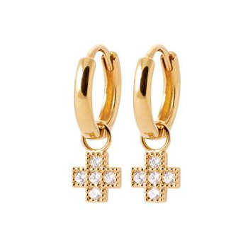 Créoles plaqué-or 750/000 3 microns oz 2643310