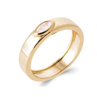 Bague plaqué-or 750/000 5 microns oz 2920610