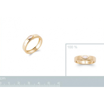 Bague plaqué-or 750/000 5 microns oz 2920610