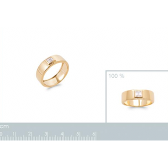 Bague plaqué-or 750/000 5 microns oz 2920110