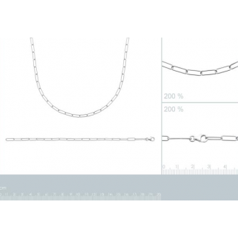 Collier argent rhodié 925/000 72185845