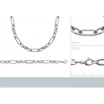 Collier argent rhodié 925/000 72176345