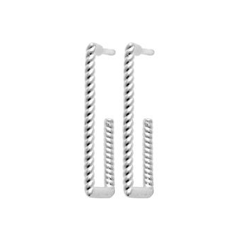 Créoles argent rhodié 925/000 NKO9900