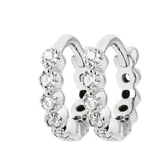 Créoles argent rhodié 925/000 oz NJI8510