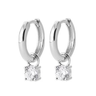 Créoles argent rhodié 925/000 oz 1640210