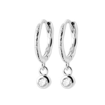 Créoles argent rhodié 925/000 oz 1638810