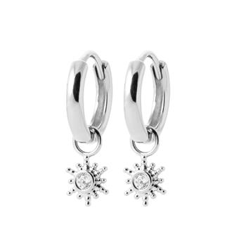 Créoles argent rhodié 925/000 oz 1643110