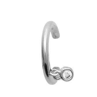 Bague d'oreilles argent rhodié 925/000 oz 1593510