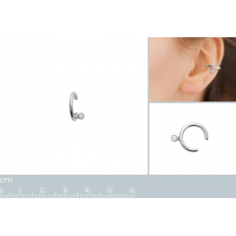 Bague d'oreilles argent rhodié 925/000 oz 1593510