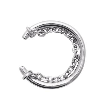 Bague d'oreilles argent rhodié 925/000 7592800