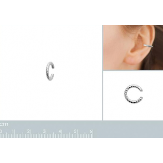Boucle d'oreilles argent rhodié 925/000 7593200