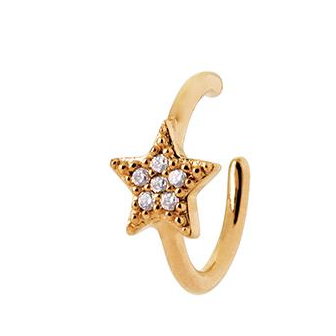 Bague d'oreilles en plaqué-or 750/000 3 microns oz 2590910