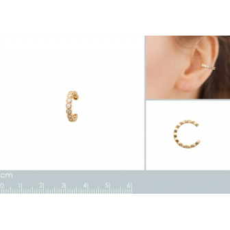 Bague d'oreilles plaqué-or 750/000 3 microns oz 2596510