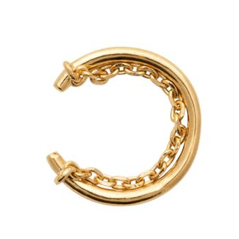 Bague d'oreilles plaqué-or 750/000 3 microns NJI2800