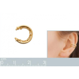 Bague d'oreilles plaqué-or 750/000 3 microns 2592800