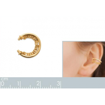 Bague d'oreilles plaqué-or 750/000 3 microns 2592900