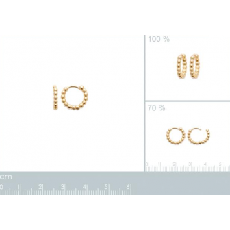 Créoles plaqué-or 750/000 3 microns 2642000