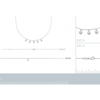 Collier argent rhodié 925/000 oz 87354945