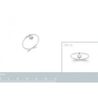 Bague argent rhodié oz 925/000 1920810