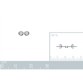 Boucles d'oreilles argent rhodié 925/000 oz 15115102