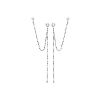 Boucles d'oreilles argent rhodié 925/000 oz 1593710