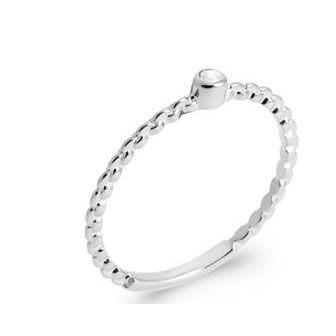 Bague argent rhodié 925/000 oz NJI2610