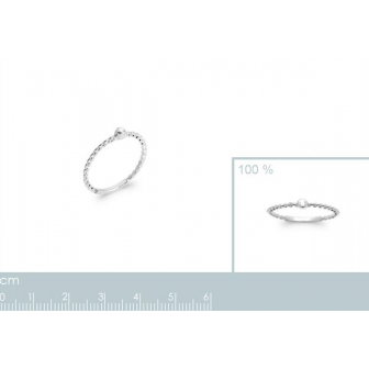Bague argent rhodié 925/000 oz 1912610