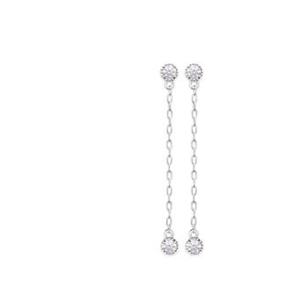Boucles d'oreilles argent rhodié 925/000 oz 1599410