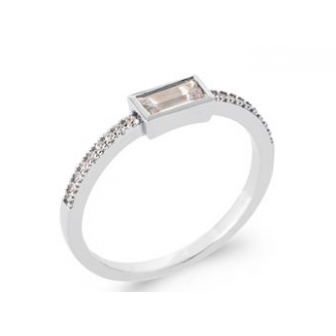 Bague argent rhodié 925/000 oz 1927410