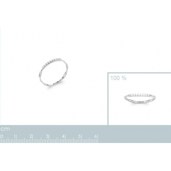 Bague argent rhodié 925/000 oz 1912410