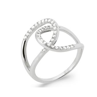 Bague argent rhodié 925/000 oz 1913010