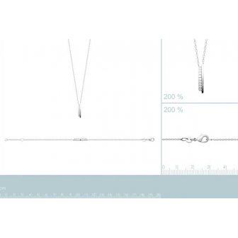 Bracelet argent rhodié 925/000 oz 87345018